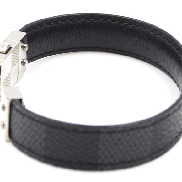 Louis Vuitton Damier-graphite Silver Bracelet - Picture 4 of 8